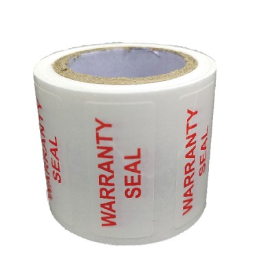 Security label - Negative Void / Paper-30x13 mm / Rectangle 
