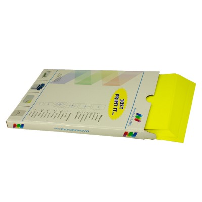 Florescent Paper - LEMON YELLOW -A4 - Pack Of 100